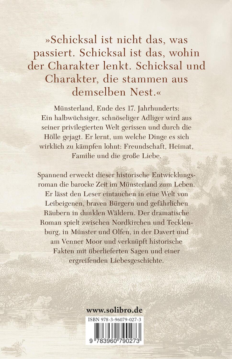 Rückseite: 9783960790273 | Wintersaat | Historischer Roman aus dem Münsterland | Almuth Herbst