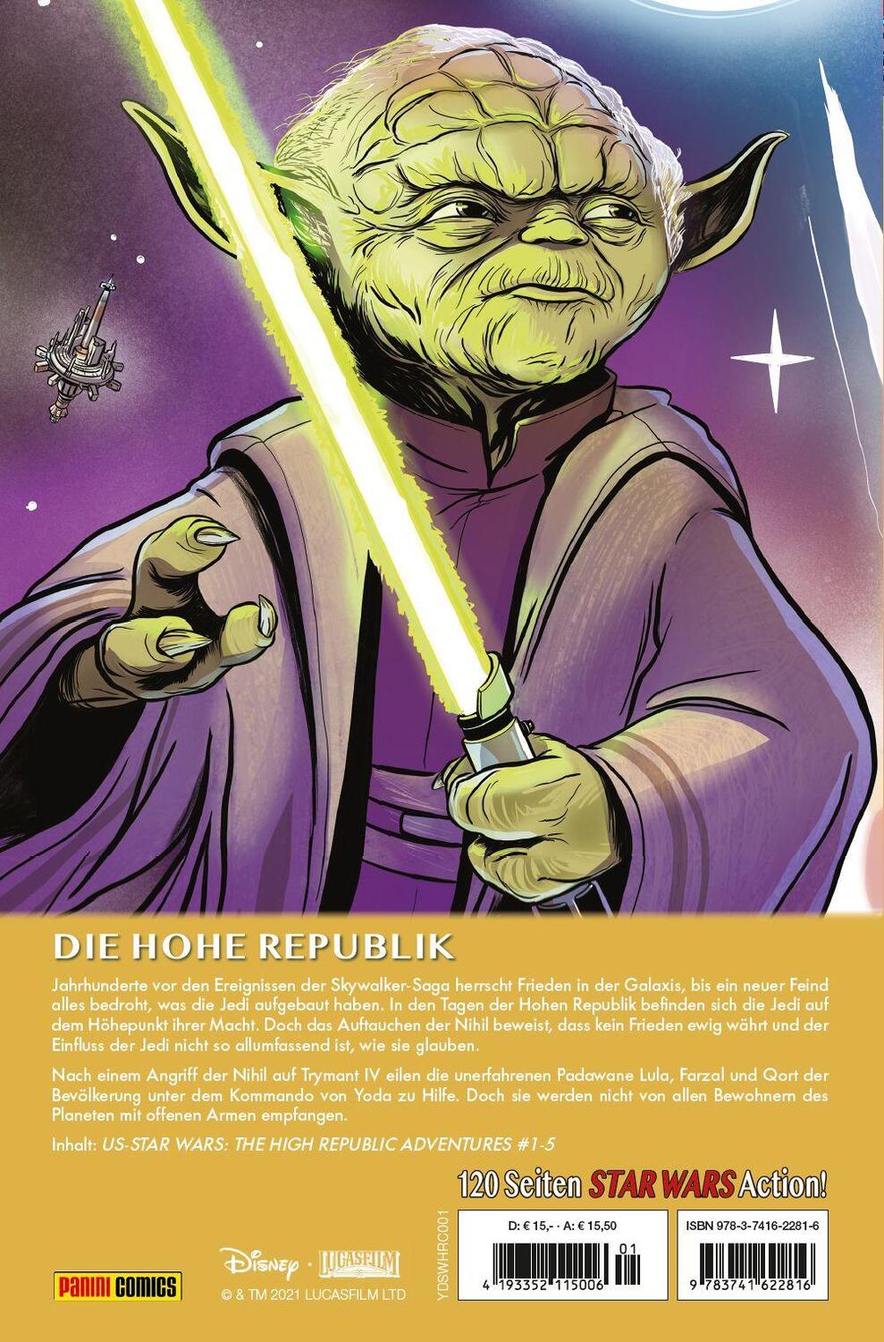 Rückseite: 9783741622816 | Star Wars Comics: Die Hohe Republik - Abenteuer | Bd. 1 | Taschenbuch