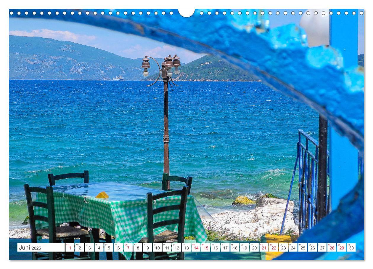 Bild: 9783383979408 | Kefalonia, Inseltraum in Blau (Wandkalender 2025 DIN A3 quer),...