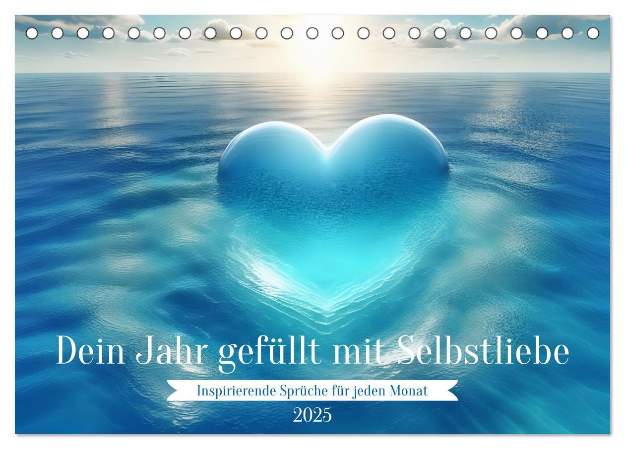 Cover: 9783457214695 | Dein Jahr gefüllt mit Selbstliebe (Tischkalender 2025 DIN A5 quer),...