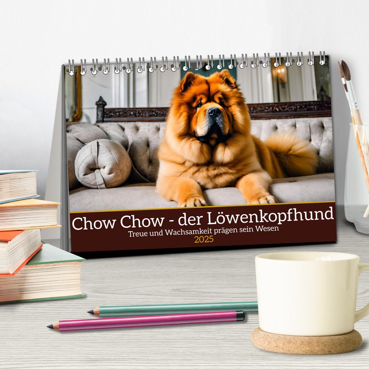 Bild: 9783457036945 | Chow Chow - der Löwenkopfhund (Tischkalender 2025 DIN A5 quer),...