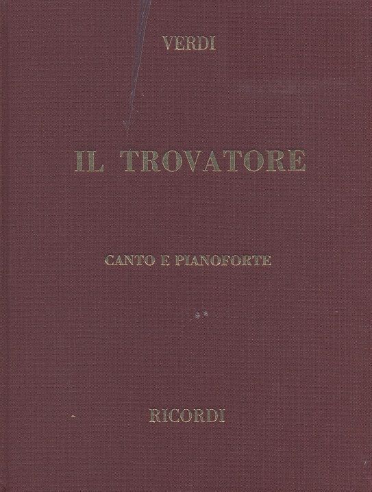 Cover: 9790041370170 | Il trovatore | Vocal SCore / Hard Cover | Giuseppe Verdi | 1984
