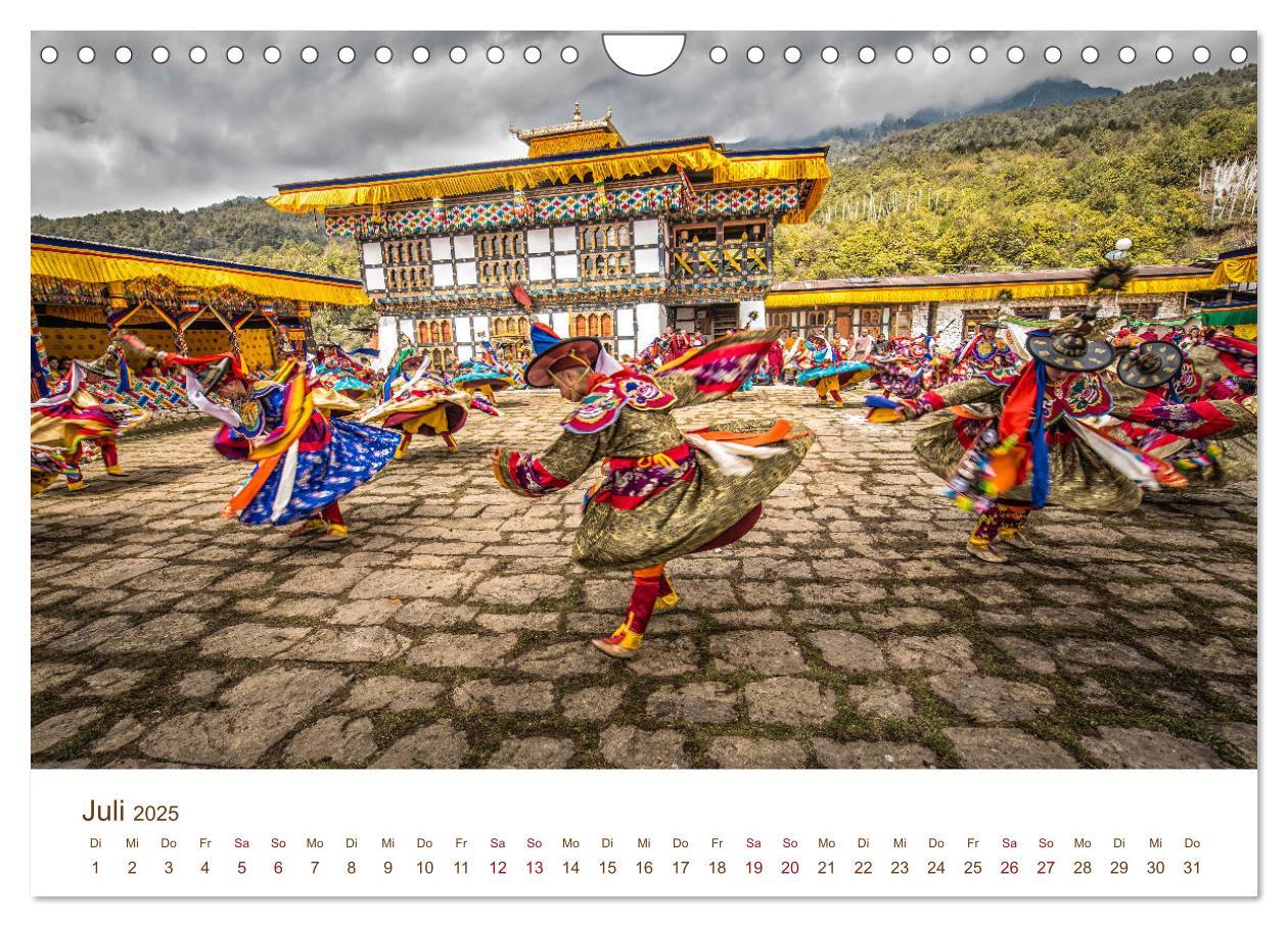 Bild: 9783435297818 | Mystisches Bhutan (Wandkalender 2025 DIN A4 quer), CALVENDO...