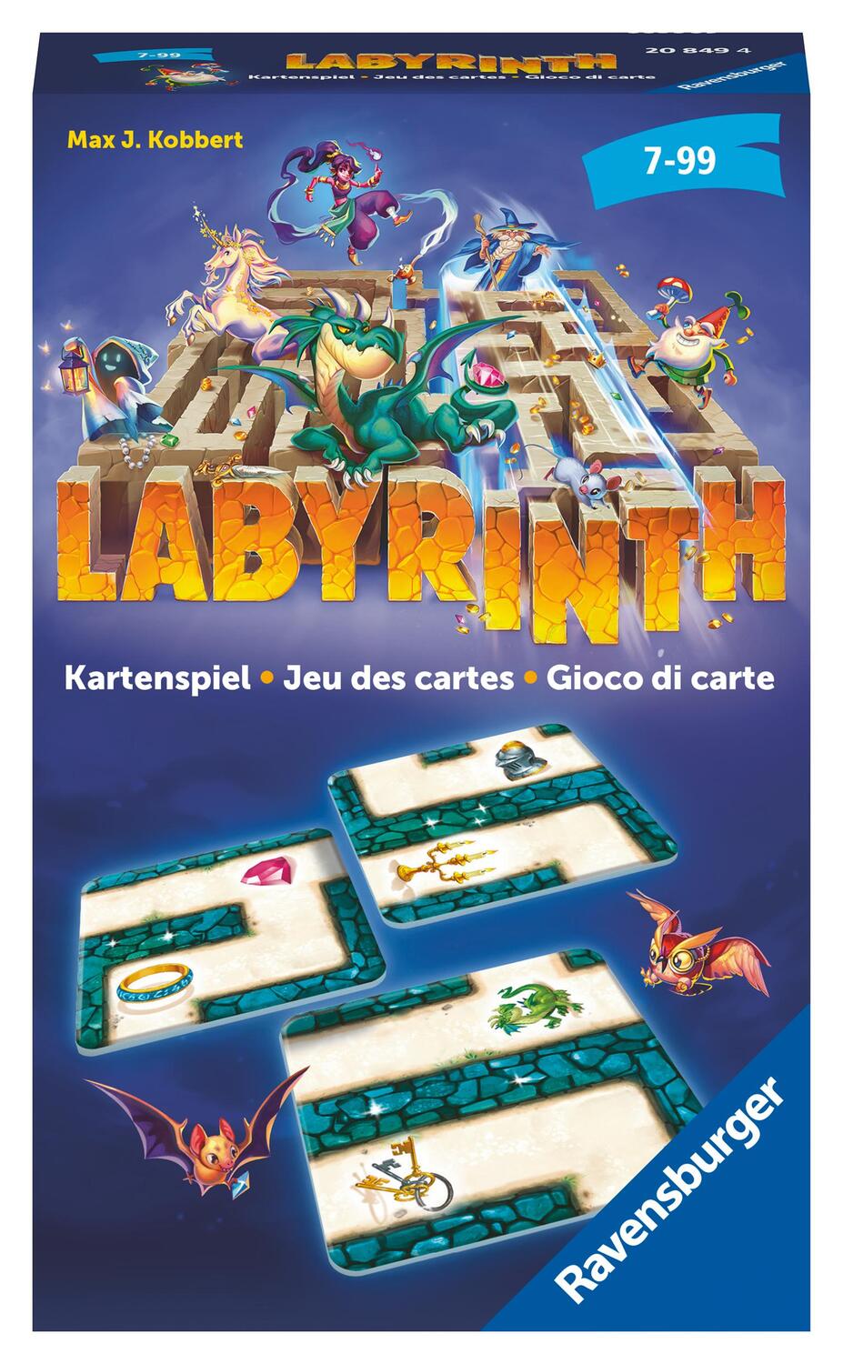 Cover: 4005556208494 | Ravensburger - Labyrinth Kartenspiel 20849 - Der Familienklassiker...