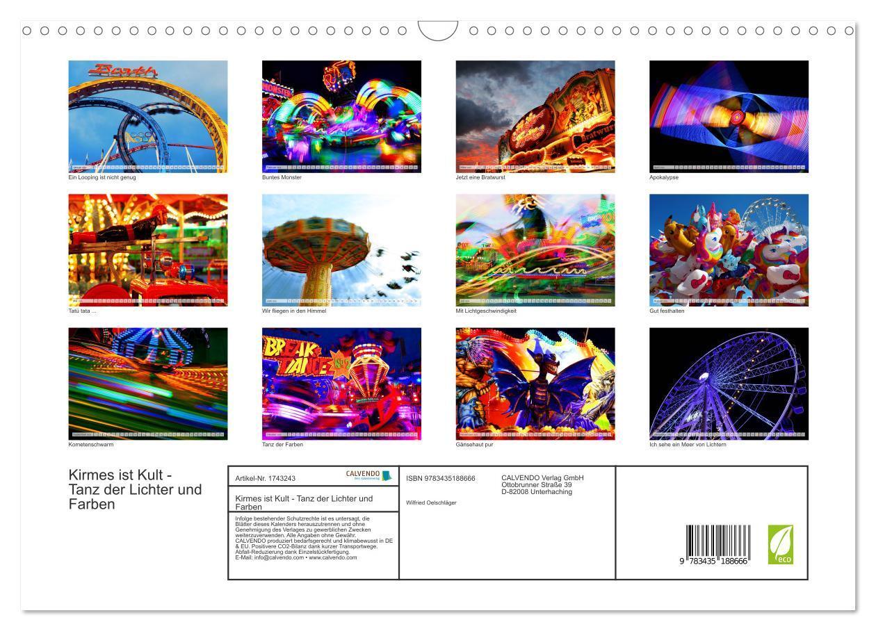 Bild: 9783435188666 | Kirmes ist Kult - Tanz der Lichter und Farben (Wandkalender 2025...