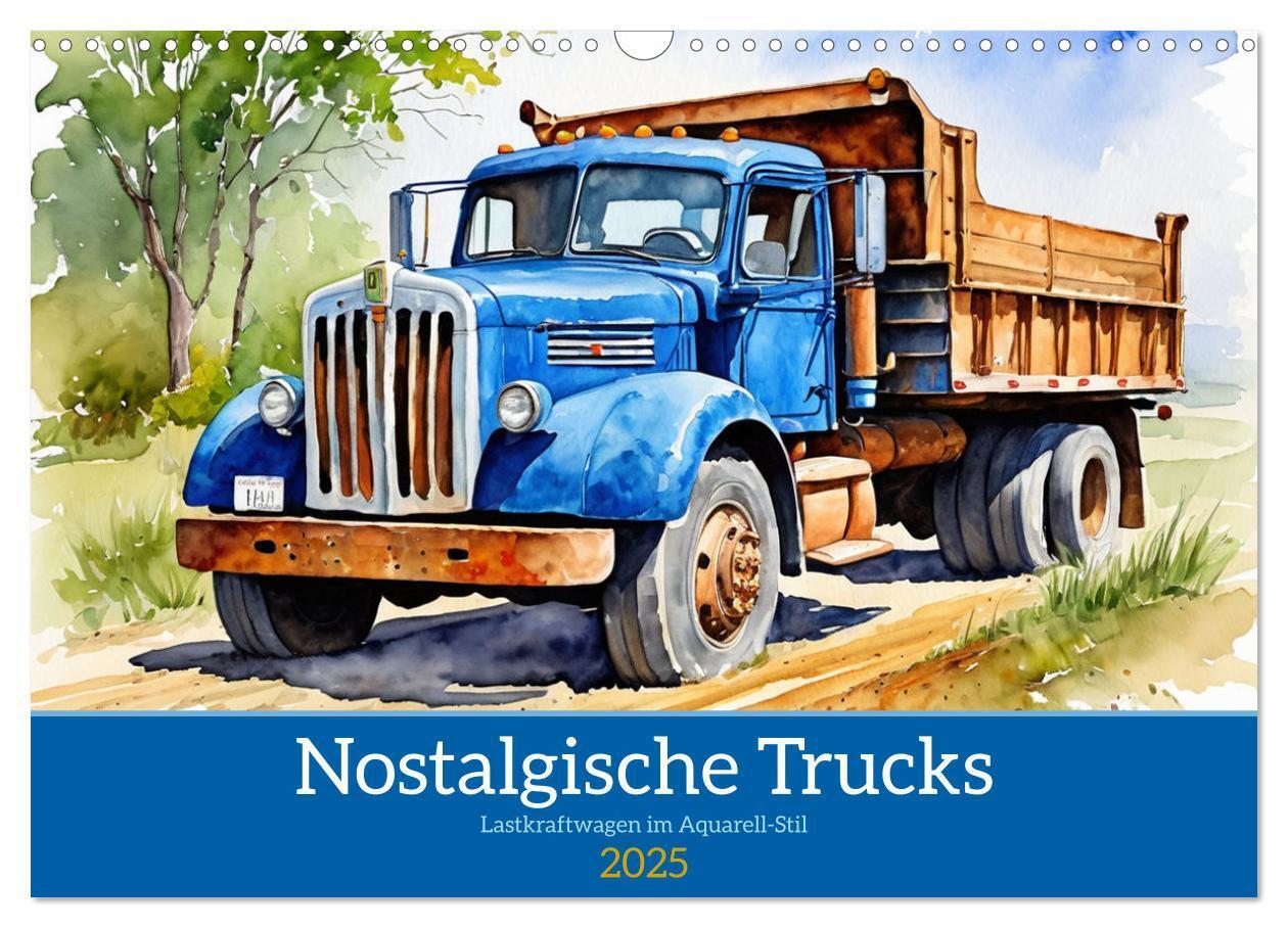 Cover: 9783457151211 | Nostalgische Trucks (Wandkalender 2025 DIN A3 quer), CALVENDO...