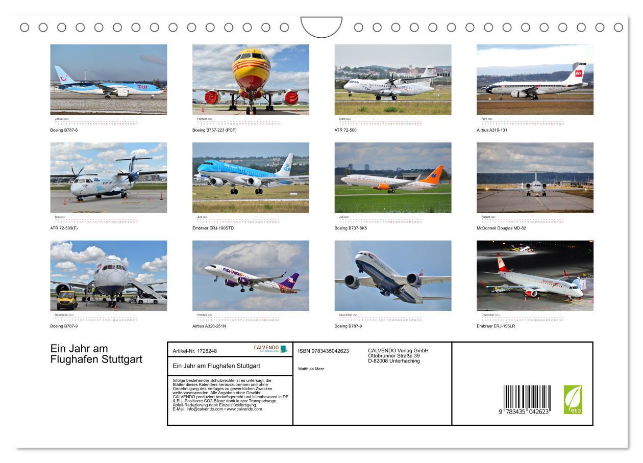 Bild: 9783435042623 | Ein Jahr am Flughafen Stuttgart (Wandkalender 2025 DIN A4 quer),...