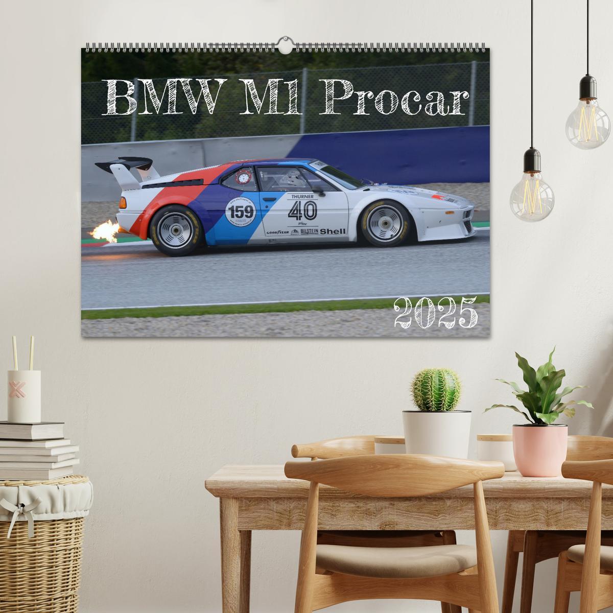 Bild: 9783435011148 | BMW M1 Procar (Wandkalender 2025 DIN A2 quer), CALVENDO Monatskalender