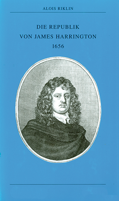 Cover: 9783892447375 | Die Republik von James Harrington 1656 | Alois Riklin | Buch | Deutsch