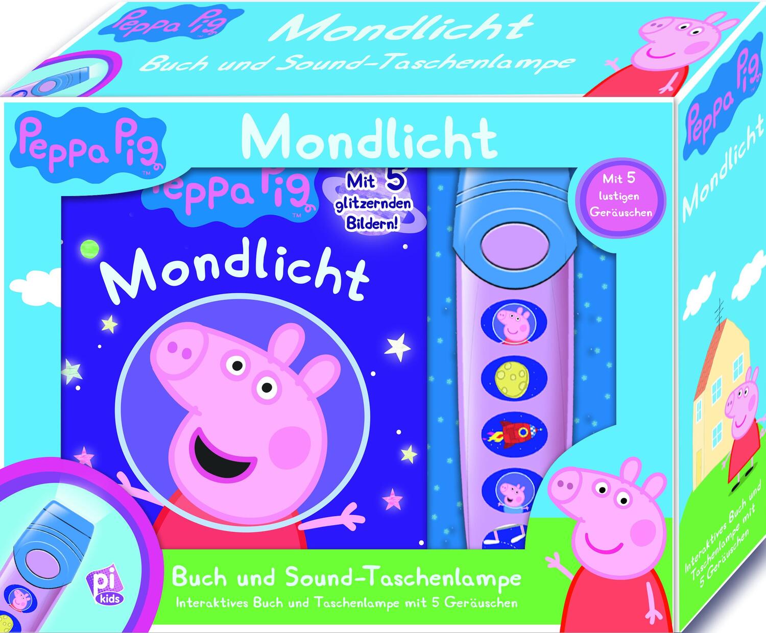 Cover: 9781503745155 | Peppa Pig - Pop-Up-Buch mit Taschenlampe - Bilderbuch mit 5...