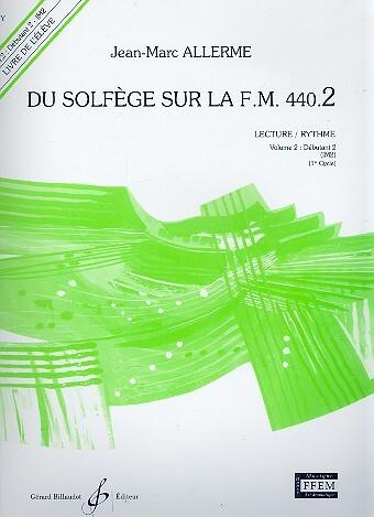 Cover: 9790043051176 | Du solfege sur la F.M. 440.2 - Lecture/Rythme | Jean-Marc Allerme