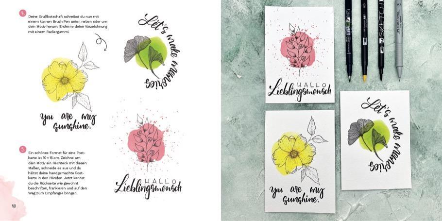 Bild: 9783862304264 | Brushpens | Handlettering &amp; Illustrationen | Nina Rötters | Buch