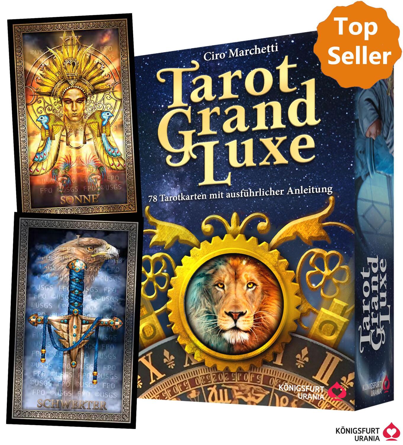 Cover: 9783868265606 | Tarot Grand Luxe | 78 Tarotkarten mit ausführlicher Anleitung | Buch