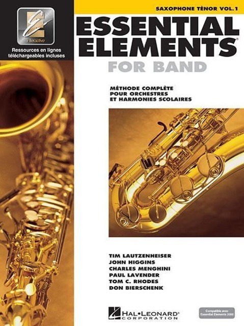 Cover: 9789043123624 | Essential Elements for Band Avec Eei Vol. 1 - Saxophone Tenor | Corp