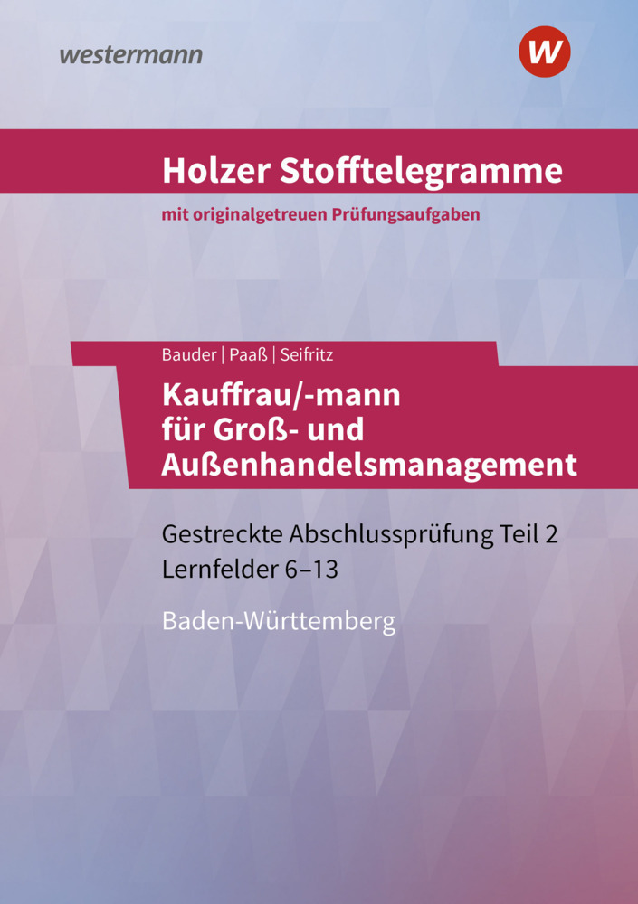 Cover: 9783427157533 | Holzer Stofftelegramme Kauffrau/-mann für Groß- und...