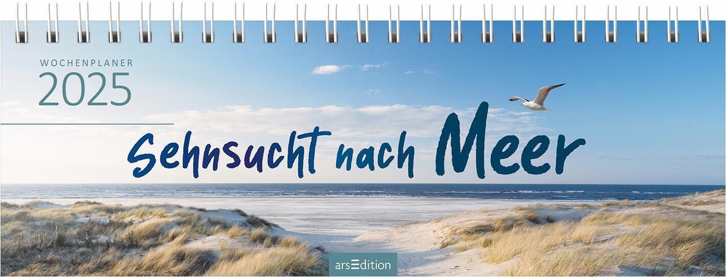 Cover: 4014489133025 | Tischkalender Sehnsucht nach Meer 2025 | Kalender | 128 S. | Deutsch