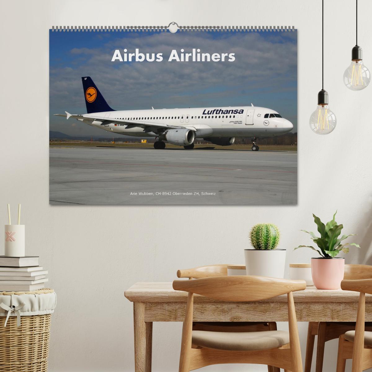 Bild: 9783435073559 | Airbus Airliners (Wandkalender 2025 DIN A2 quer), CALVENDO...