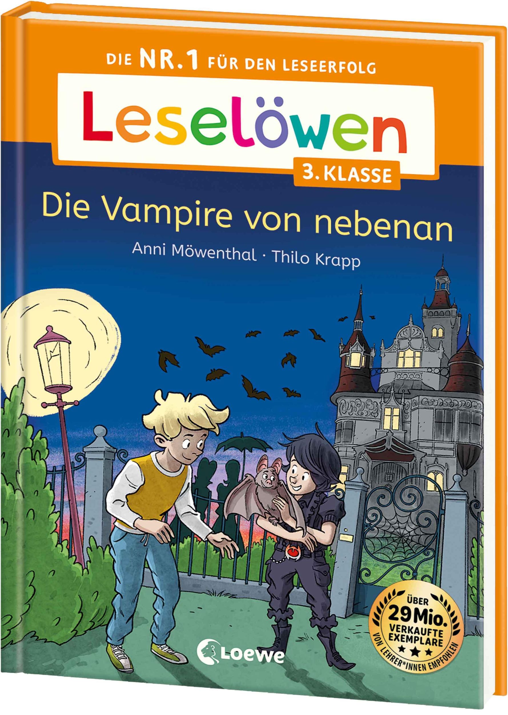 Cover: 9783743218178 | Leselöwen 3. Klasse - Die Vampire von nebenan | Anni Möwenthal | Buch