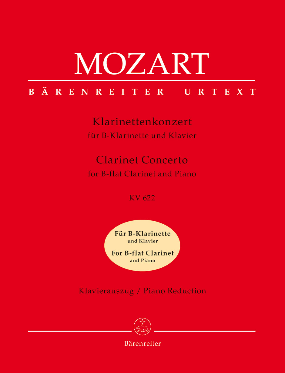 Cover: 9790006498499 | Clarinet Concerto In A K.622 | Bärenreiter Verlag | EAN 9790006498499