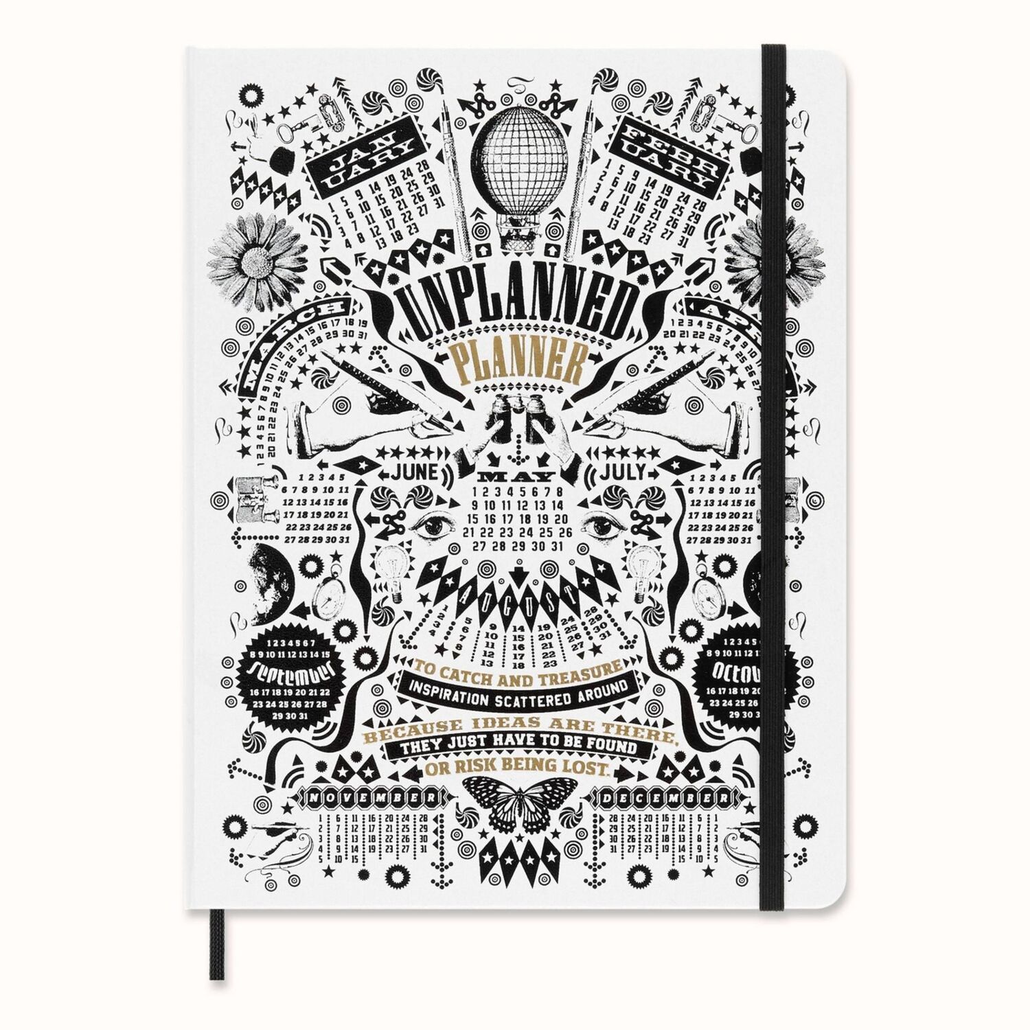 Cover: 8056598855159 | Moleskine Unplanned Planner - Lorenzo Petrantoni,...