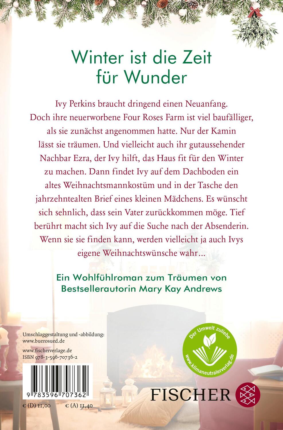 Rückseite: 9783596707362 | Winterträume am Kamin | Mary Kay Andrews | Taschenbuch | Deutsch