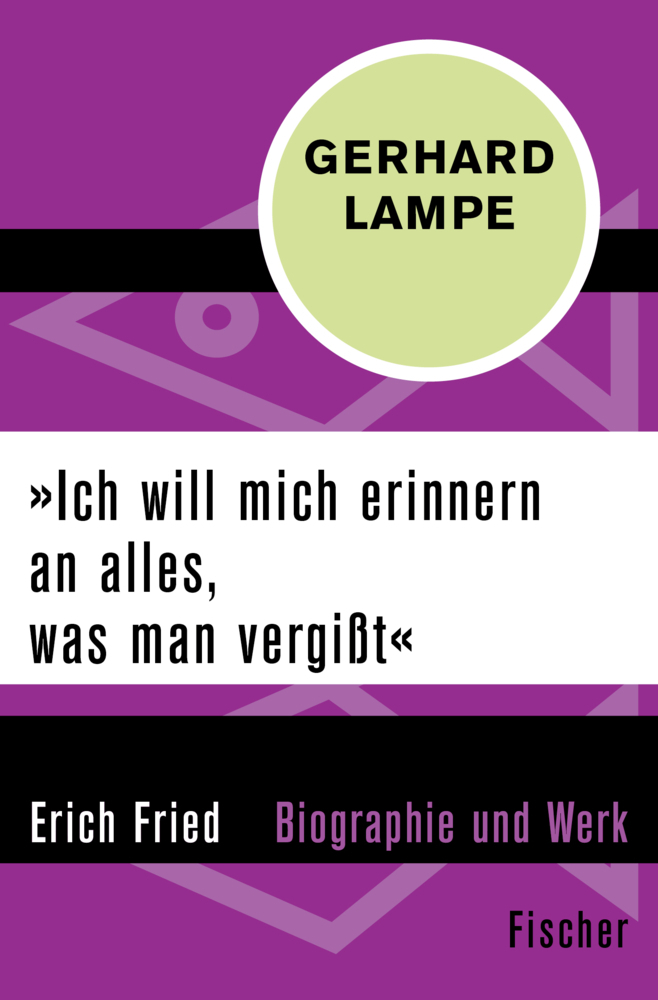 Cover: 9783596308972 | "Ich will mich erinnern an alles, was man vergißt" | Gerhard Lampe