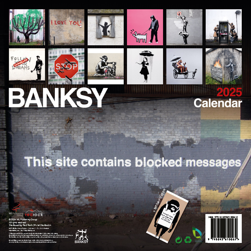 Bild: 9798893610062 | Banksy Kalender 2025 | Banksy | Kalender | 28 S. | Deutsch | 2025