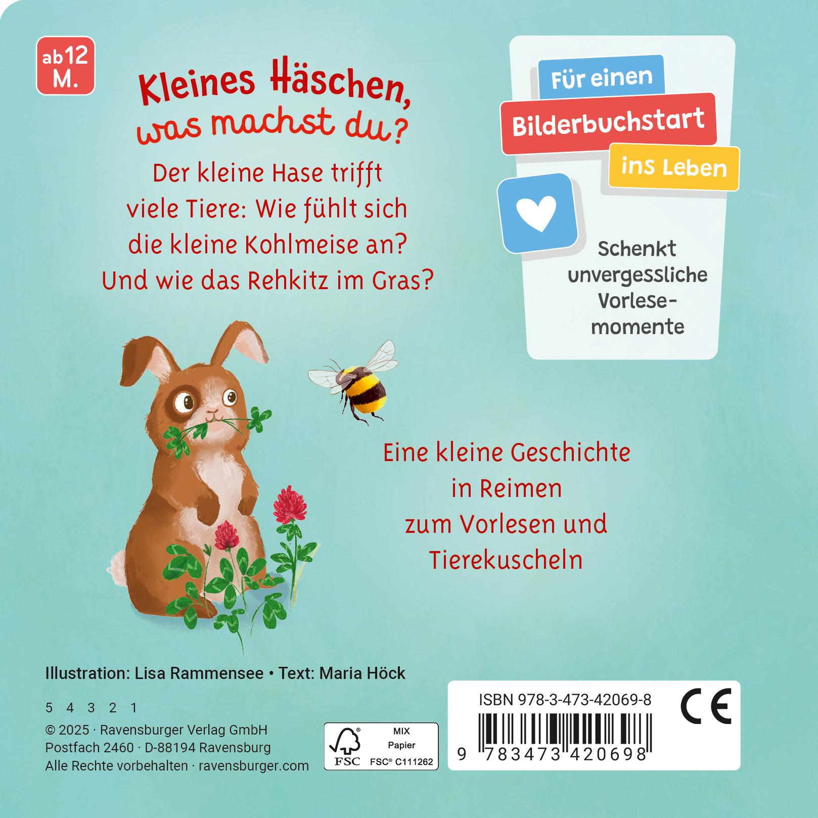 Rückseite: 9783473420698 | Mein liebstes Vorlese-Fühlbuch - Der kleine Hase | Maria Höck | Buch