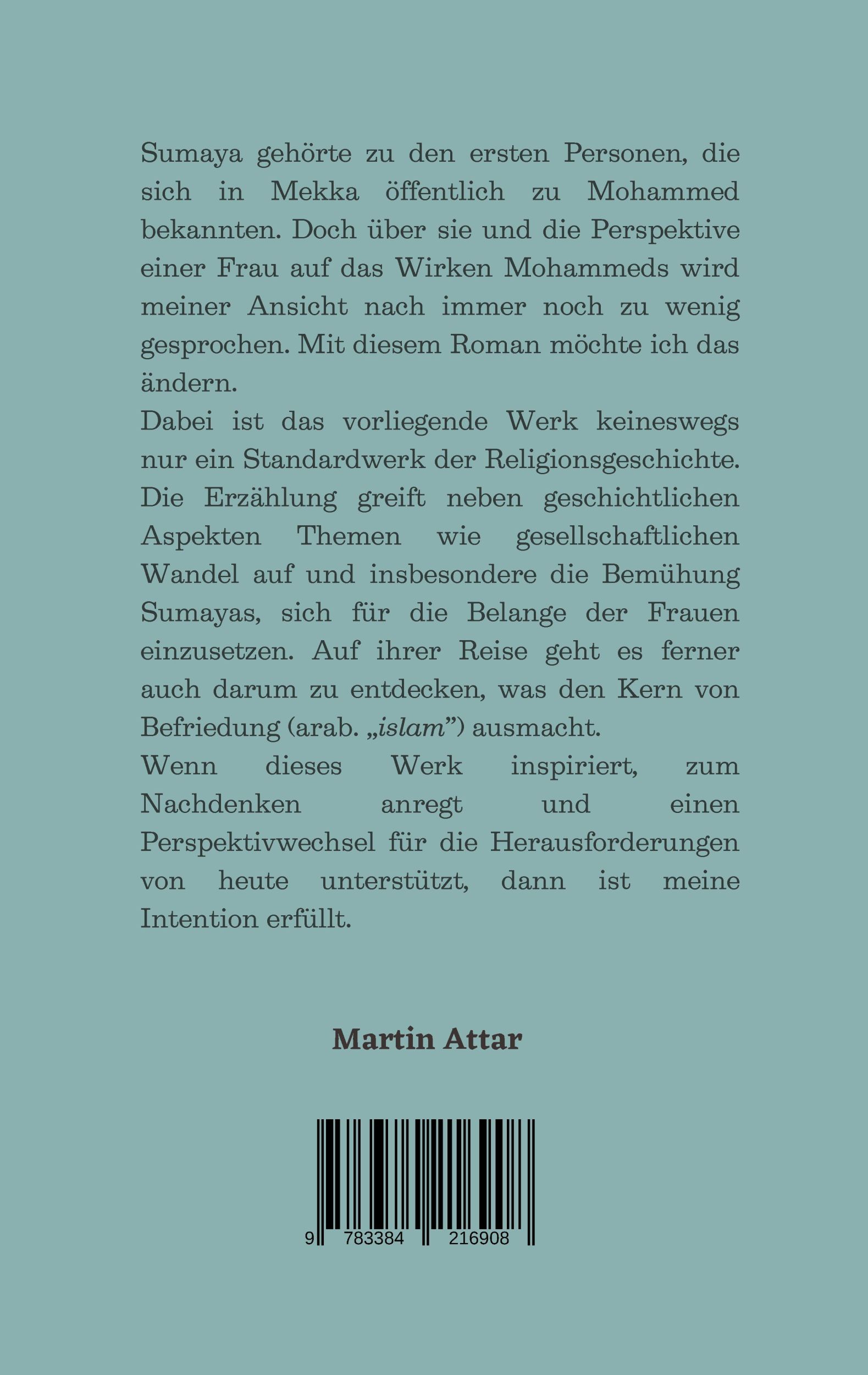 Rückseite: 9783384216908 | Sumaya | Die Zeit der Frauen ist gekommen | Martin Attar | Taschenbuch