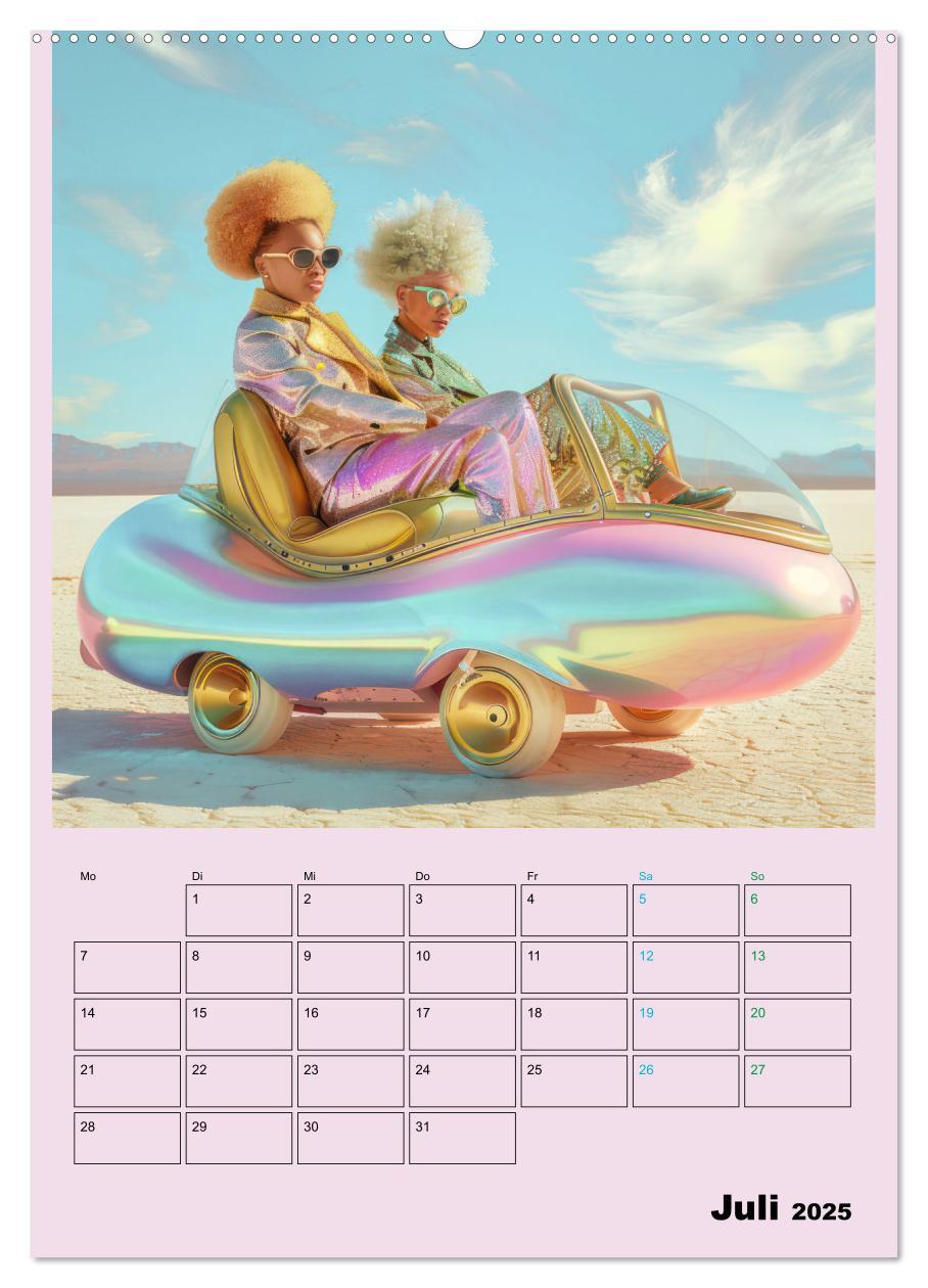 Bild: 9783457171714 | Retro Wüstenfestival - Planer (hochwertiger Premium Wandkalender...