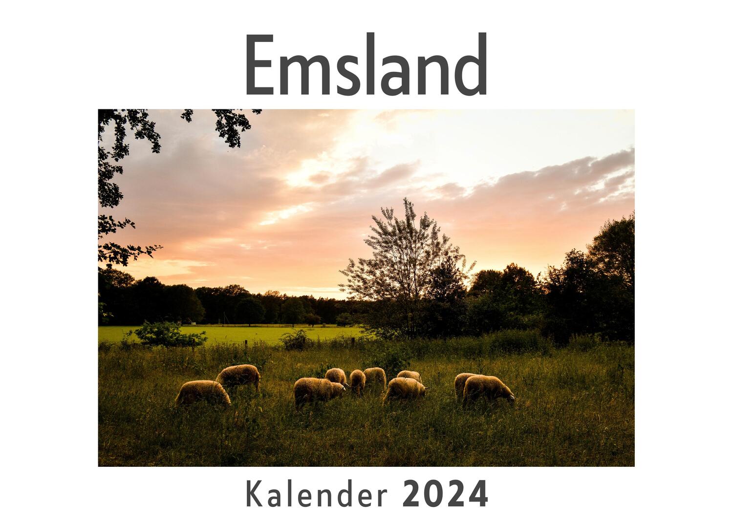 Cover: 9783750551244 | Emsland (Wandkalender 2024, Kalender DIN A4 quer, Monatskalender im...