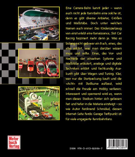 Rückseite: 9783613028067 | Slot Car Racing | Technik - Bahnen - Fahren | Ferdinand Schmökel