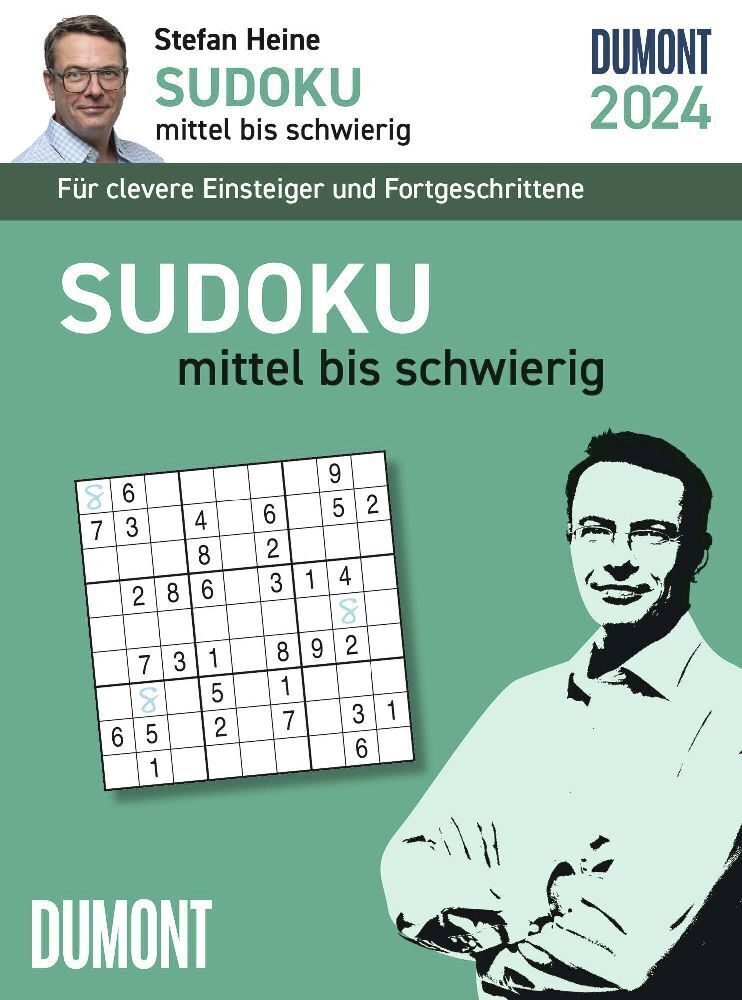Cover: 4250809652344 | Stefan Heine Sudoku mittel bis schwierig 2024 - Tagesabreißkalender...