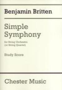 Cover: 9781849386869 | Simple Symphony For String Orchestra | Chester Music