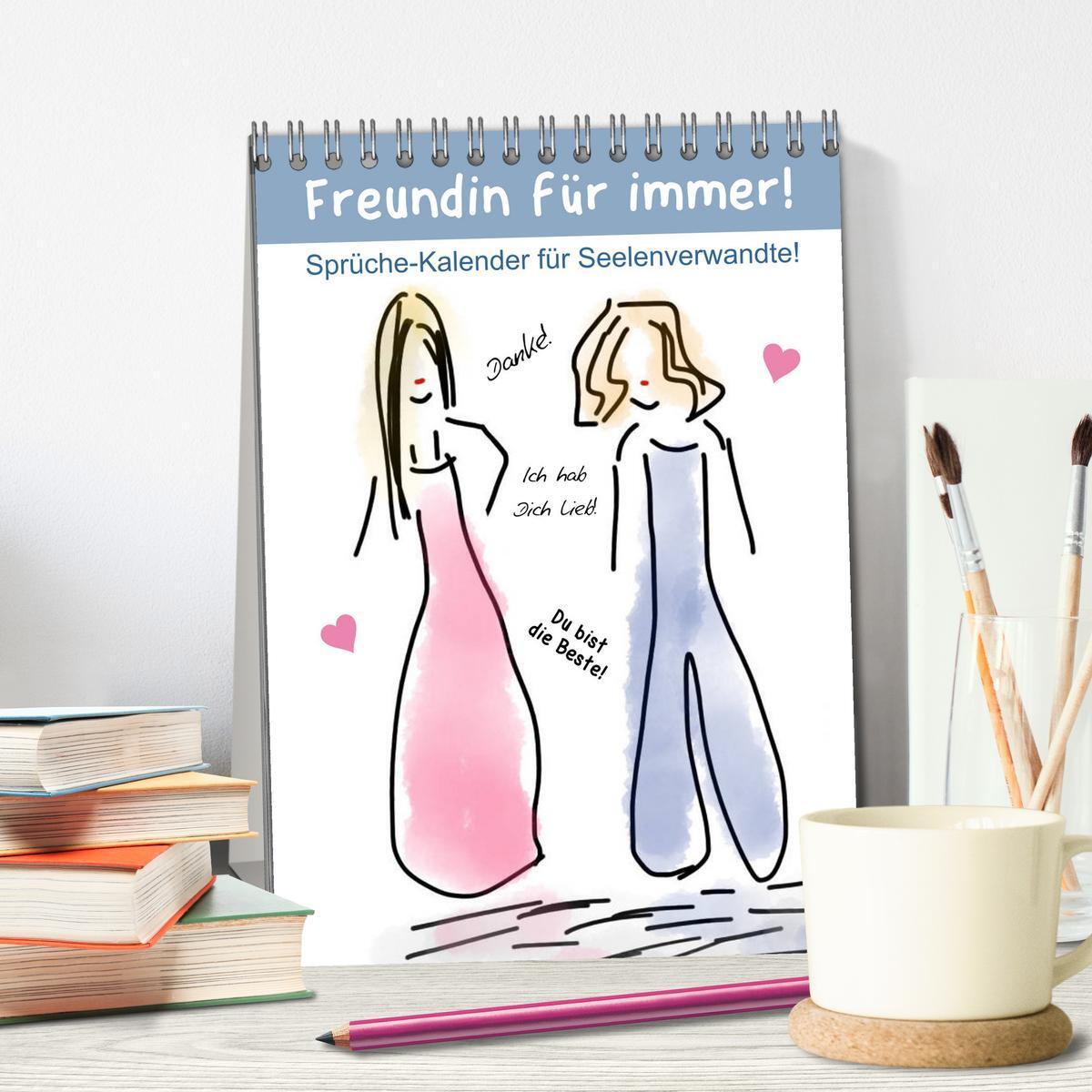 Bild: 9783435955503 | Freundin für immer! Sprüche-Kalender für Seelenverwandte!...