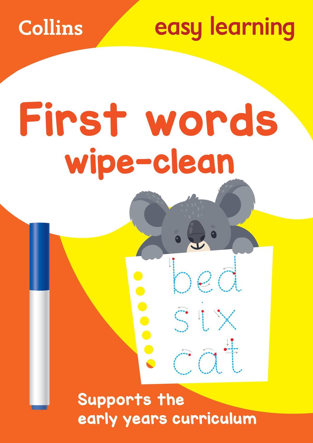 Cover: 9780008212933 | First Words Age 3-5 Wipe Clean Activity Book | Ideal for Home Learning
