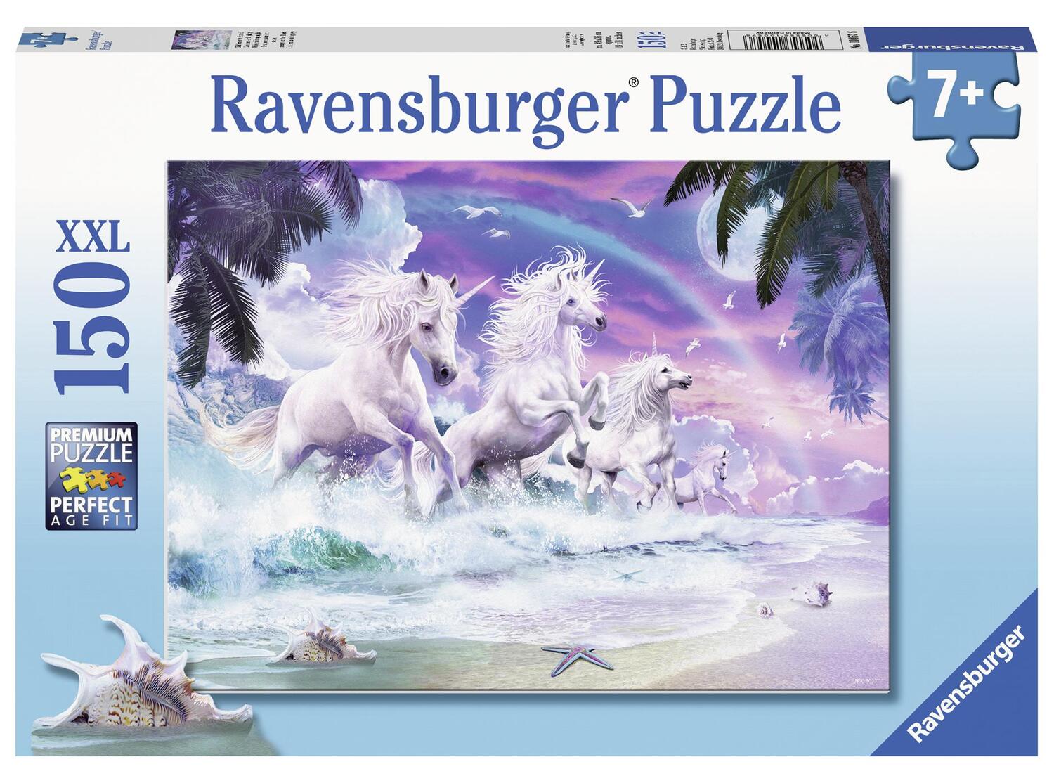 Cover: 4005556100576 | Einhörner am Strand. Puzzle 150 Teile XXL | Spiel | Deutsch | 2019