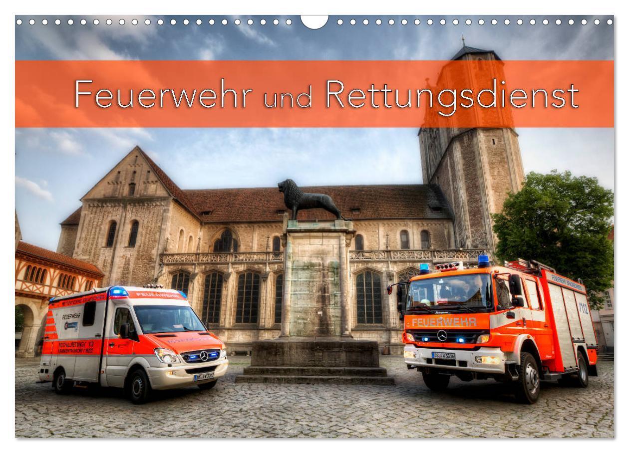 Cover: 9783435422234 | Feuerwehr und Rettungsdienst (Wandkalender 2025 DIN A3 quer),...