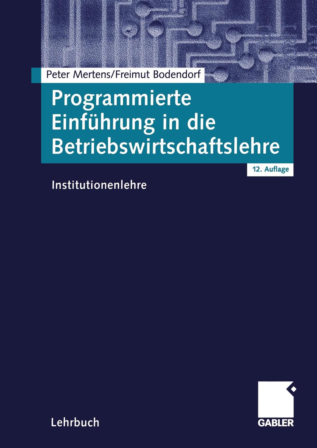 Cover: 9783409320894 | Programmierte Einführung in die Betriebswirtschaftslehre | Taschenbuch