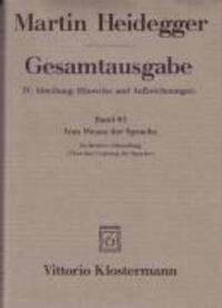 Cover: 9783465030263 | Gesamtausgabe Abt. 4 Hinweise und Aufzeichnungen Bd. 85. Vom Wesen...