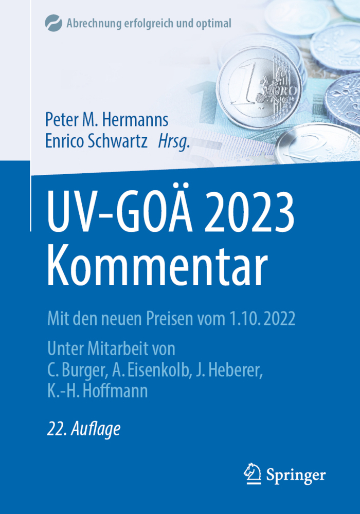 Cover: 9783662663806 | UV-GOÄ 2023 Kommentar | Mit den neuen Preisen vom 1.10.2022 | Buch