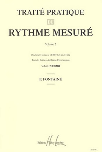 Cover: 9790230953108 | FONTAINE Fernand Traité du rythme Vol.2 formation musicale Partition