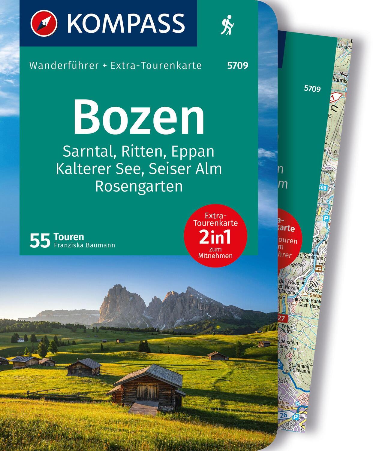 Cover: 9783991219354 | KOMPASS Wanderführer Bozen, Sarntal, Ritten, Eppan, Kalterer See,...