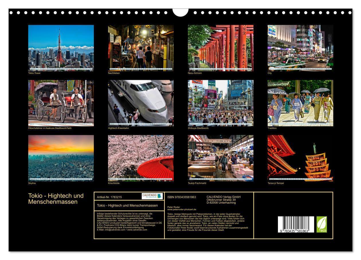 Bild: 9783435581863 | Tokio - Hightech und Menschenmassen (Wandkalender 2025 DIN A3...