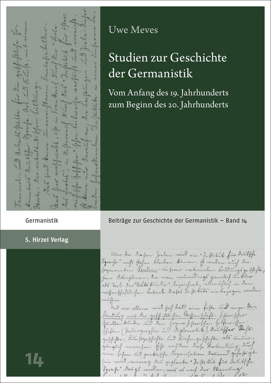 Cover: 9783777634708 | Studien zur Geschichte der Germanistik | Uwe Meves | Buch | 350 S.