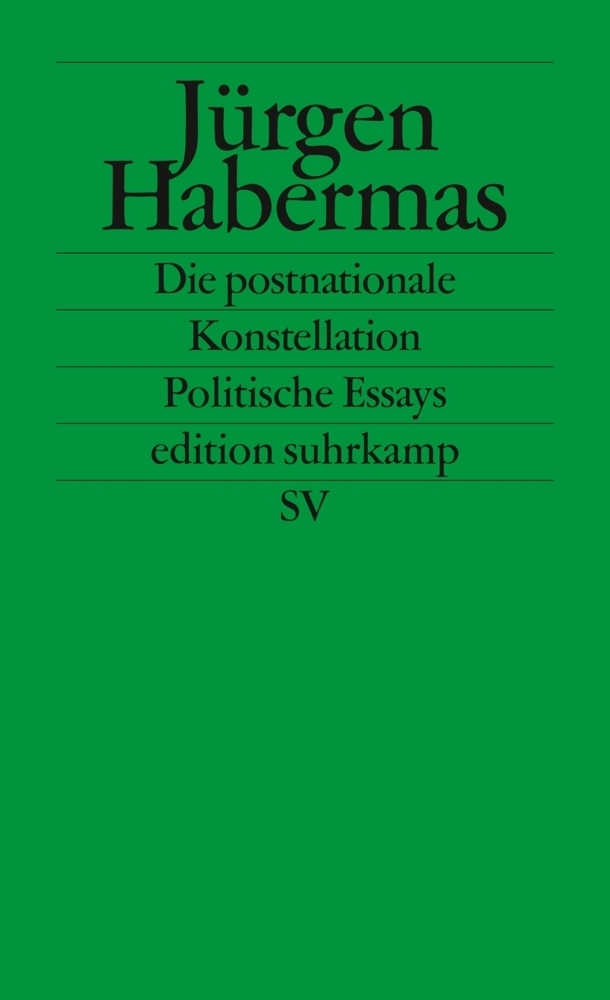 Cover: 9783518120958 | Die postnationale Konstellation | Politische Essays | Jürgen Habermas