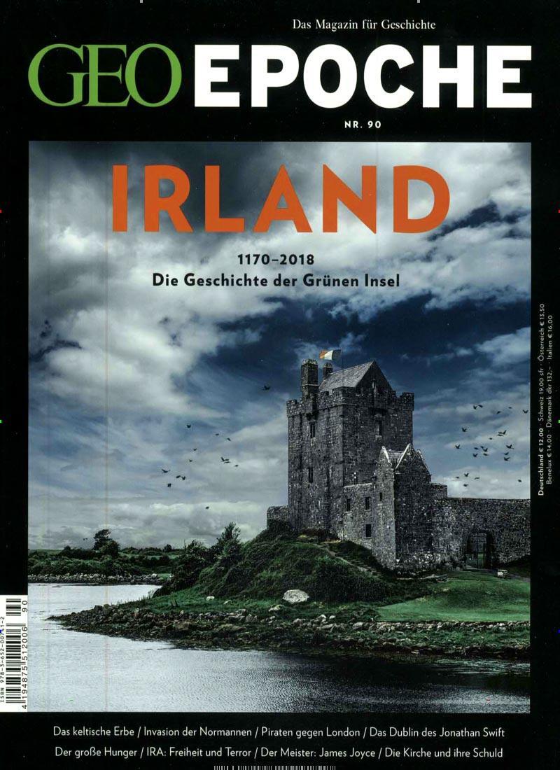 Cover: 9783652007412 | GEO Epoche 90/2018. Irland | Die Geschichte der grünen Insel | Schaper