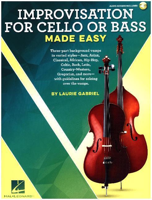 Cover: 888680696122 | Improvisation for Cello or Bass Made Easy | Laurie Gabriel | Englisch