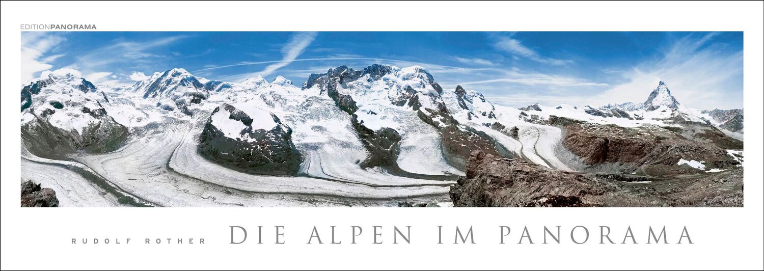 Cover: 9783898236249 | Die Alpen im Panorama | Rudolf Rother | Kalender | XIV | Deutsch