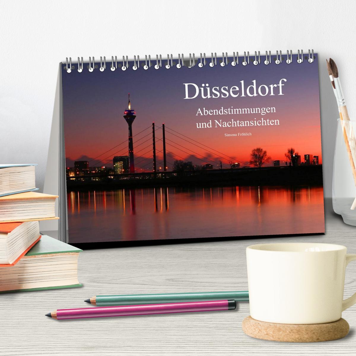 Bild: 9783435622979 | Düsseldorf Abendstimmungen und Nachtansichten (Tischkalender 2025...